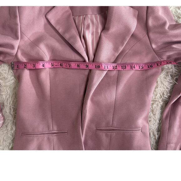 41 Hawthorn Women's Sz S Mauve Pink Open Front Lined Cuffed Blazer Jacket #0560 - Picture 12 of 14
